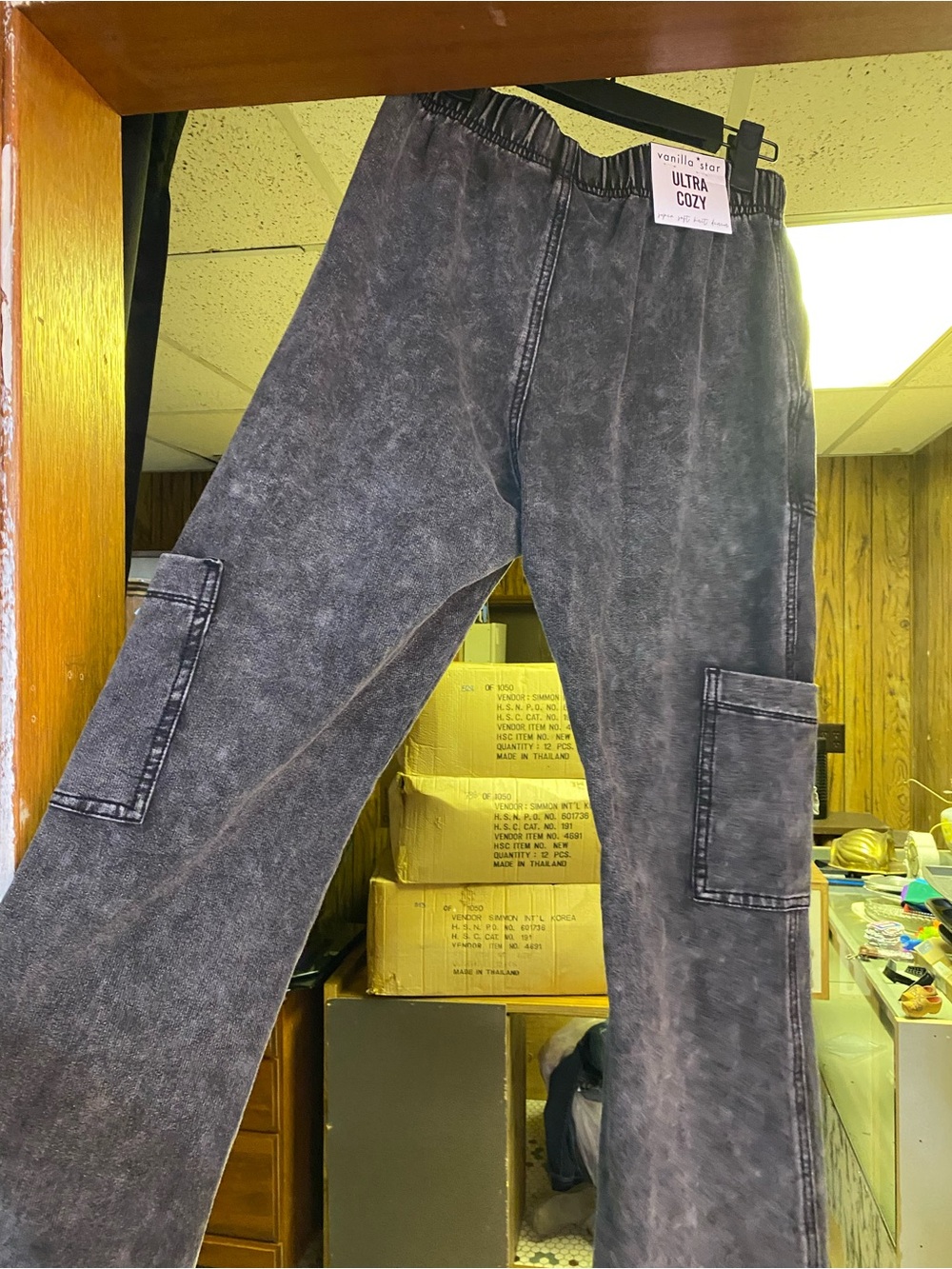 Women’s Cargo Jogger Pants in Washed Olive Green - Unbranded - Picture 2 of 4